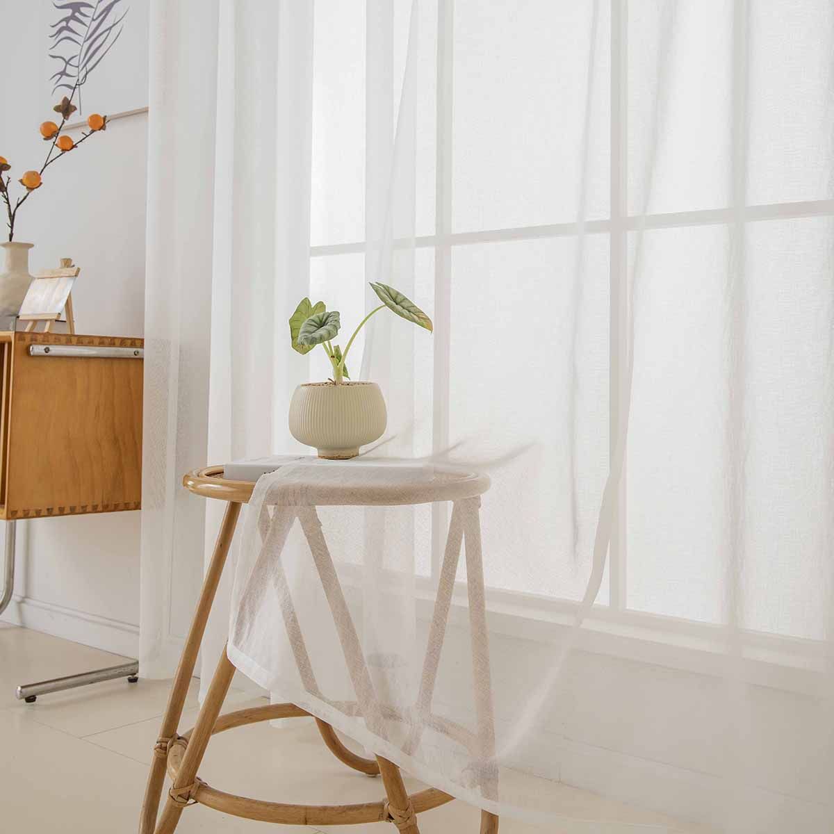 κουρτίνας με το μέτρο γάζα Sharp Art 8448 Φ300