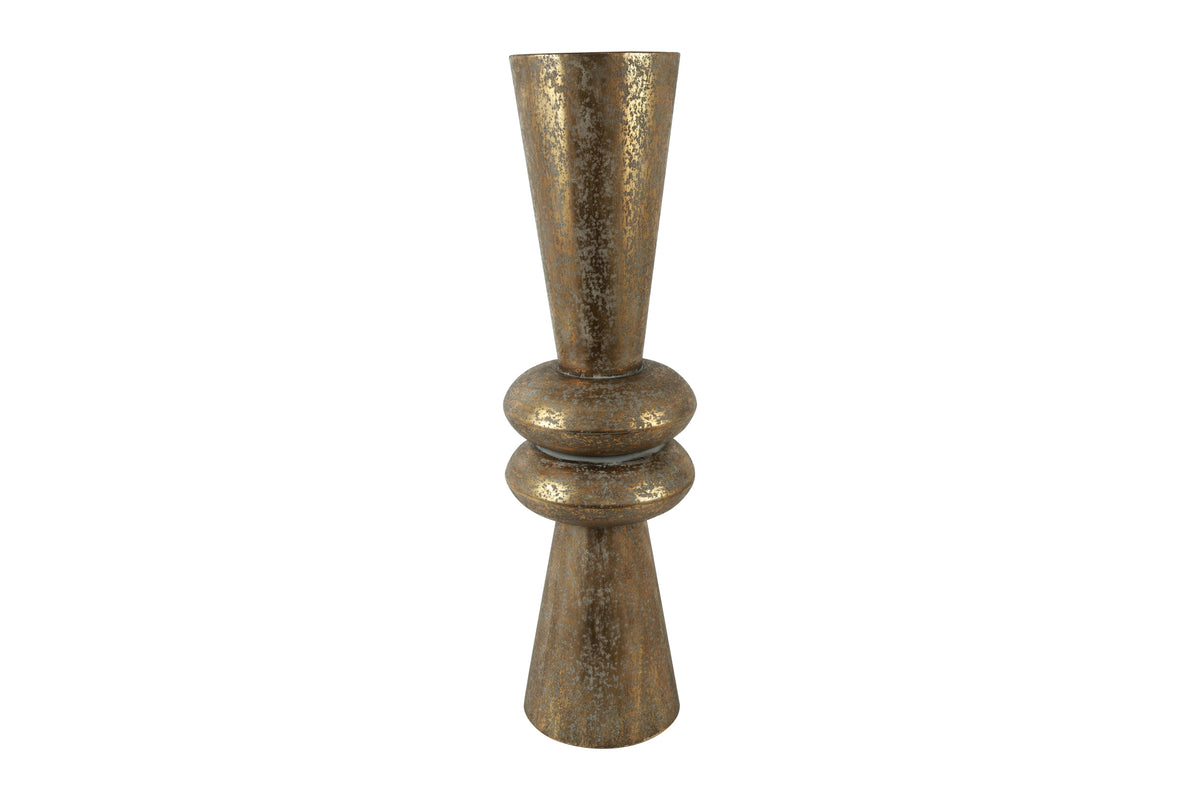 Βάζο μεταλλικό χρυσό σκούρο 28,5×99,5cm