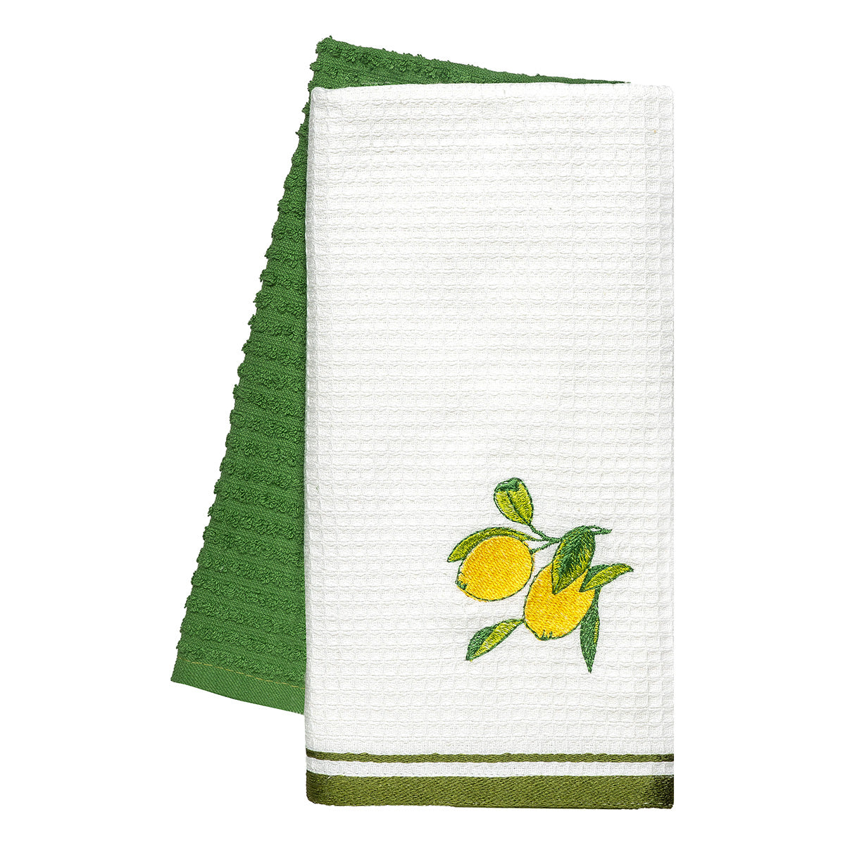 Ποτηρόπανα σετ 2τμχ Lemon Tree Art 8802 40x60 Πράσινο από την εταιρεία Beauty Home