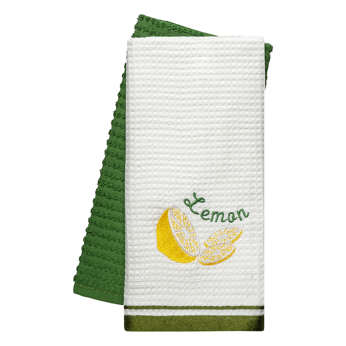 Ποτηρόπανα σετ 2τμχ Lemon Art 8806 40x60 Πράσινο από την εταιρεία Beauty Home