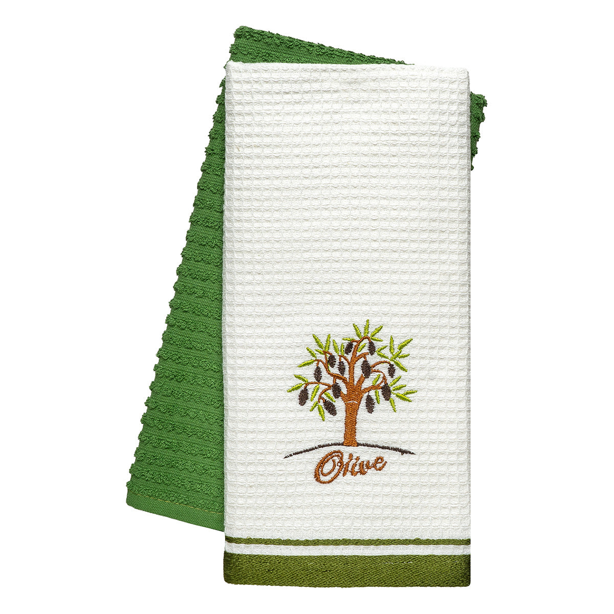 Ποτηρόπανα σετ 2τμχ Olive Art 8814 40x60 Πράσινο από την εταιρεία Beauty Home