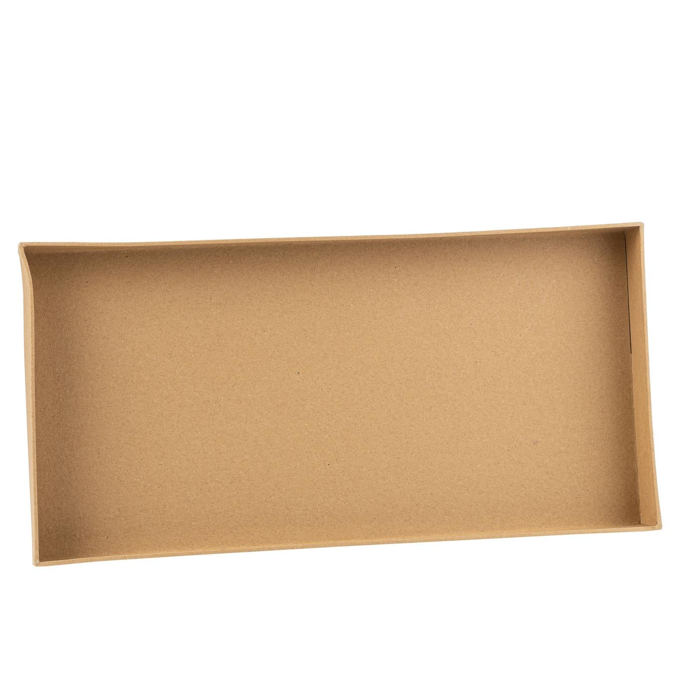 Δίσκος ορθογώνιος από χάρτινο Κραφτ 40x20x4cm – Κατάλληλος για Τρόφιμα