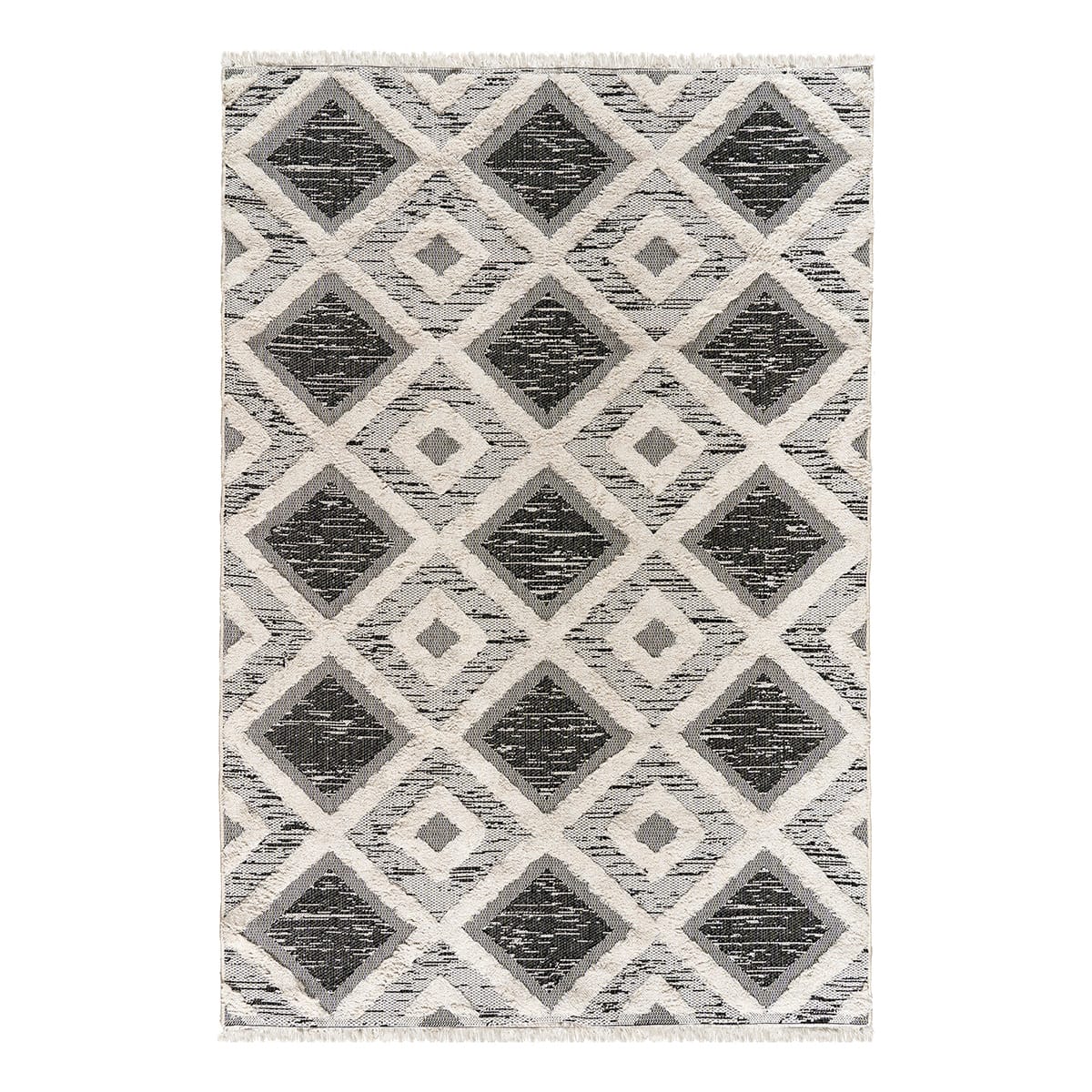 Χαλί βαμβακερό Morocotton 9240 150x220 Γκρι Default Title από την εταιρεία Beauty Home