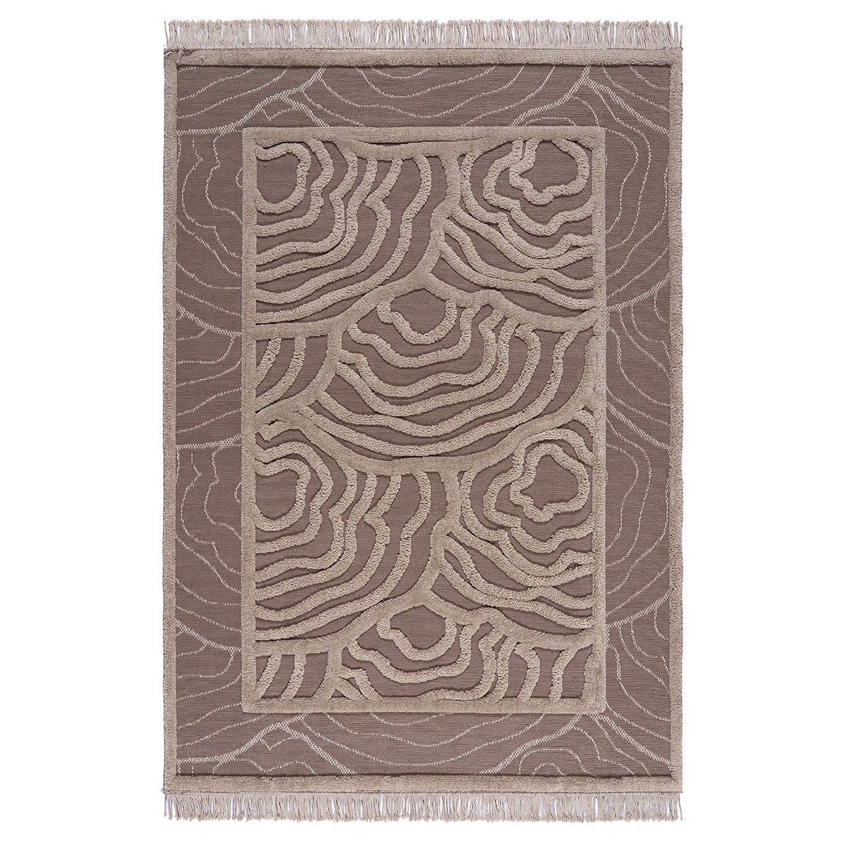 Χαλί Noir Art 9434 200x290 Beige Μπεζ από την εταιρεία Beauty Home
