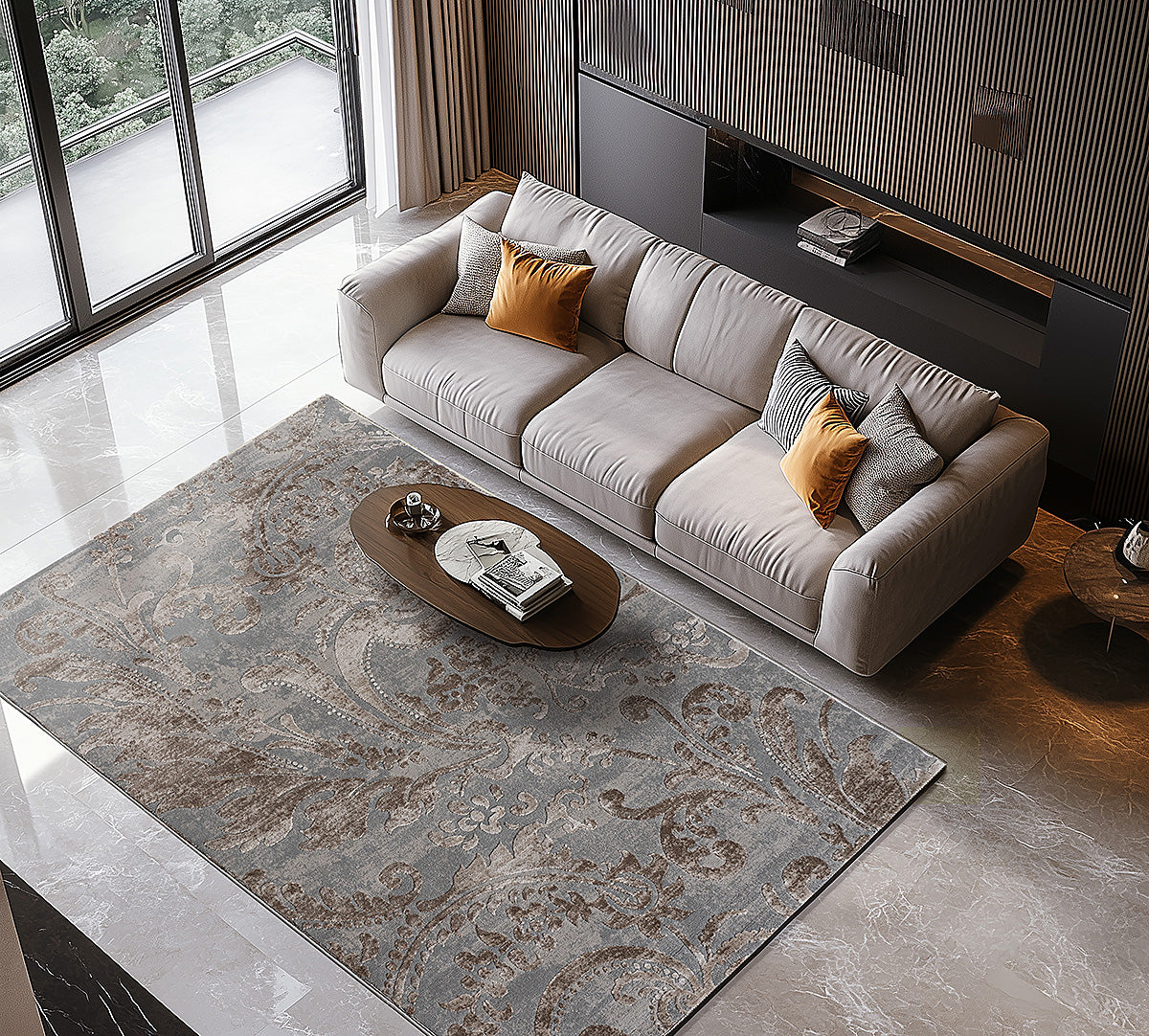 Χαλί Zenia Art 9441 Μπεζ,Γκρι 200 x 290 cm από την εταιρεία Beauty Home