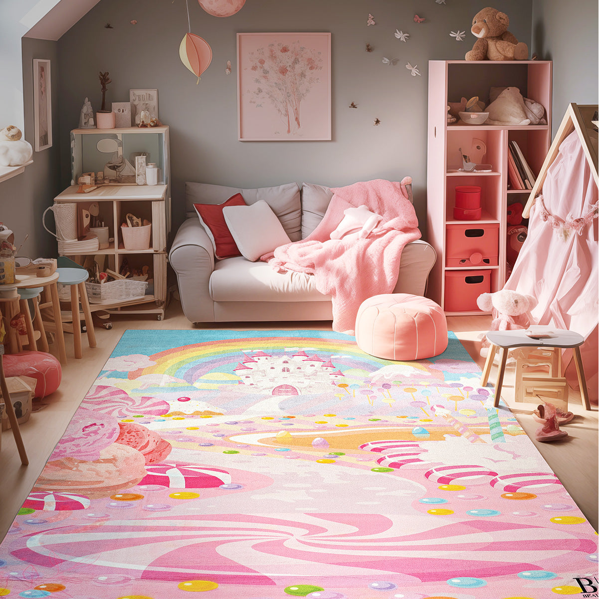 Χαλί παιδικό Fun Art 9572 160x230 Ροζ Default Title από την εταιρεία Beauty Home