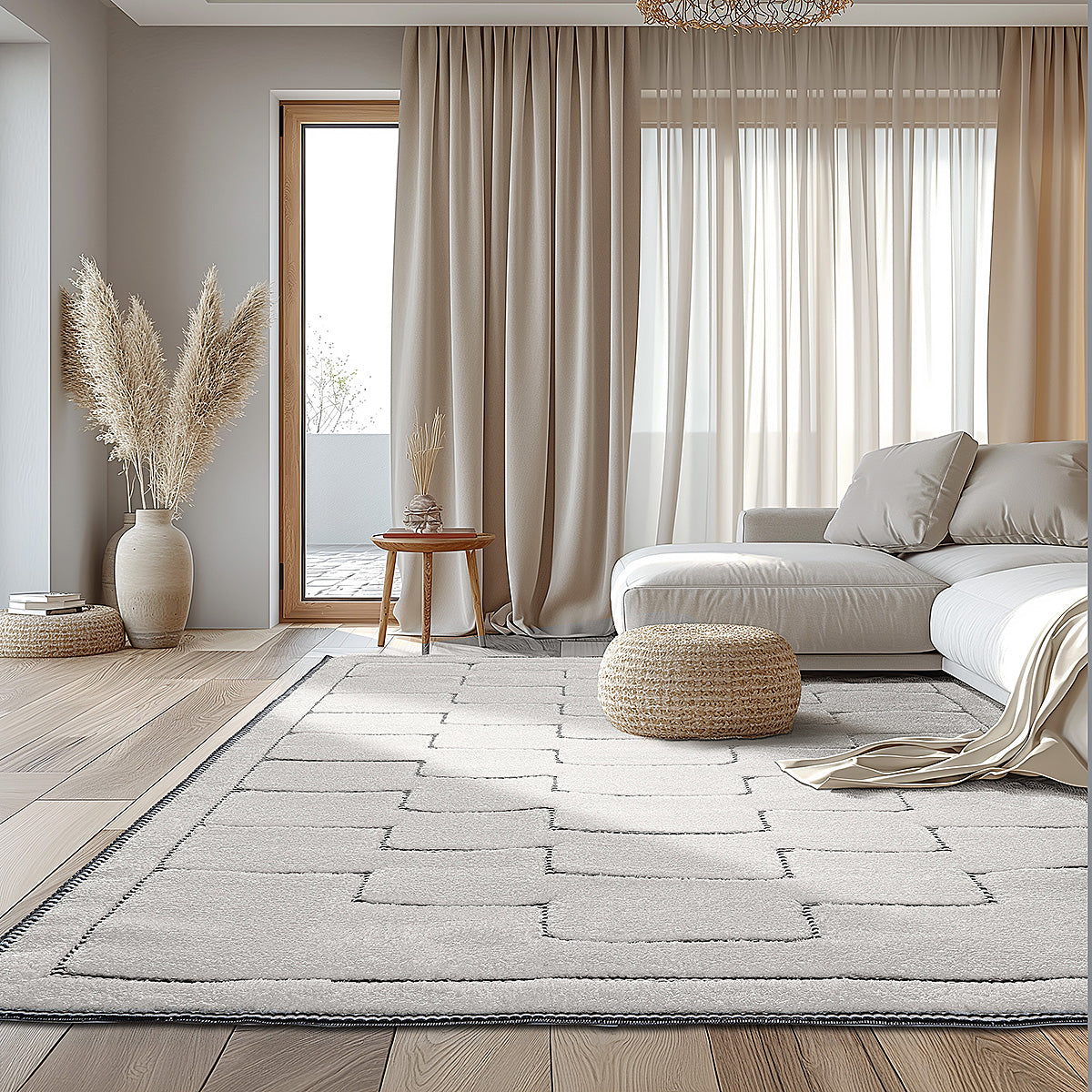 Χαλί Cozy Art 9636 160x230 Εκρού από την εταιρεία Beauty Home