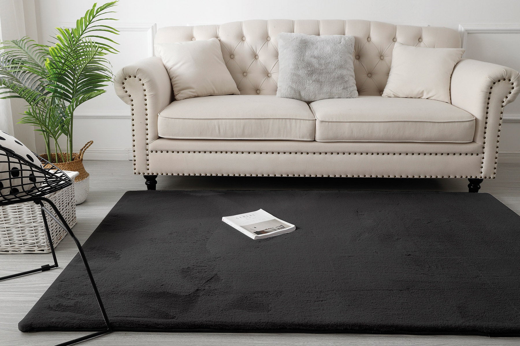 Χαλί Rabbit Art 9644 133x190 Μαύρο από την εταιρεία Beauty Home