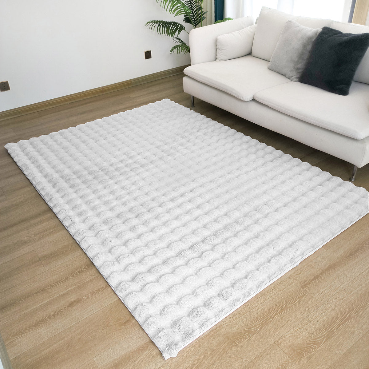 Χαλί Bubble Art 9661 Λευκό από την εταιρεία Beauty Home