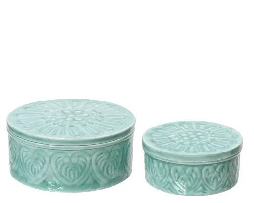 ΜΕΤΑΛΛΙΚΟ ΚΟΥΤΙ ΣΕΤ 2 ΤΕΜ ΒΕΡΑΜΑΝ 20 x 10 cm 16 x 8 cm