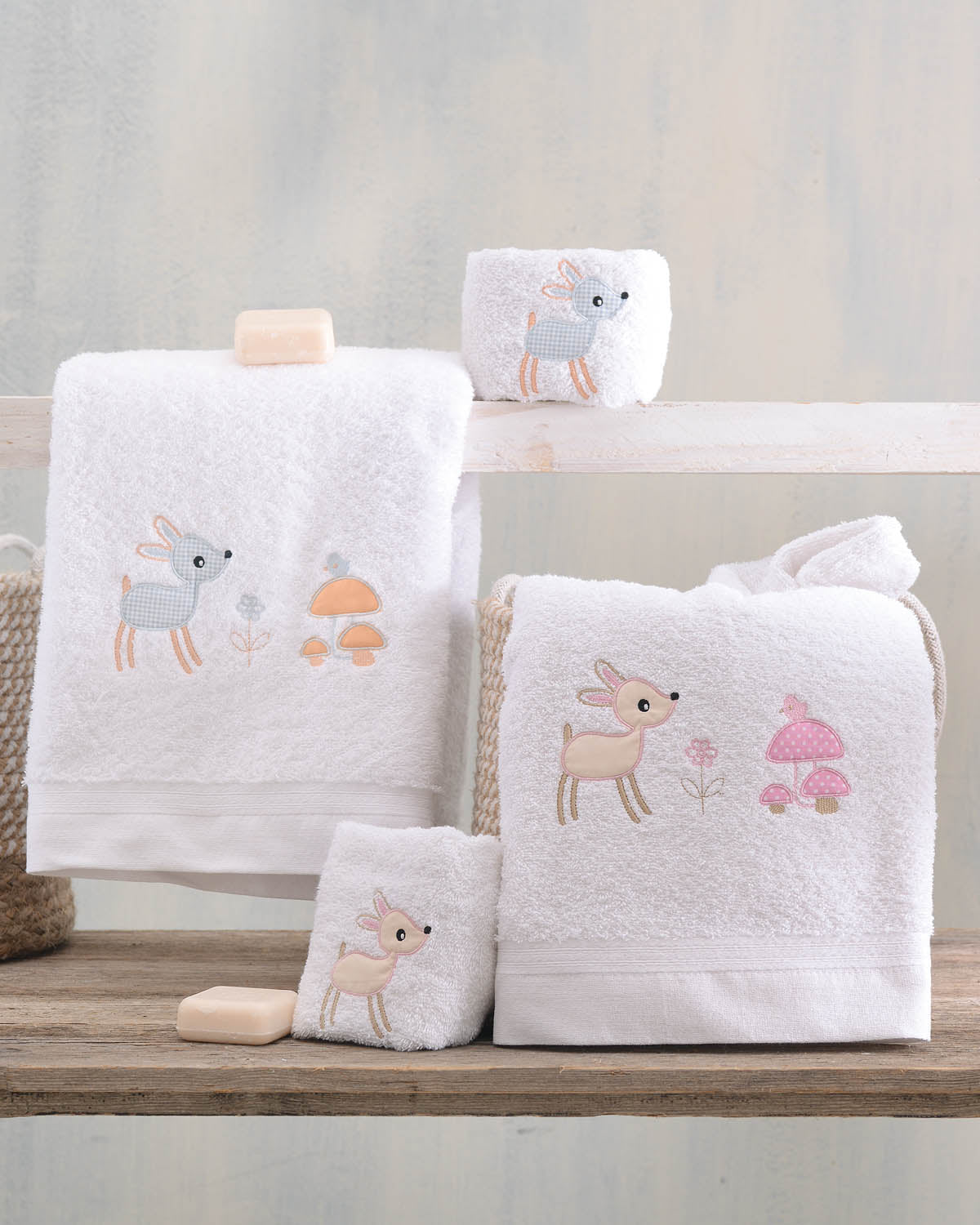 FLOPPY Σιέλ - Σετ πετσέτες παιδικές 2 τεμ. από την εταιρεία Rythmos Home