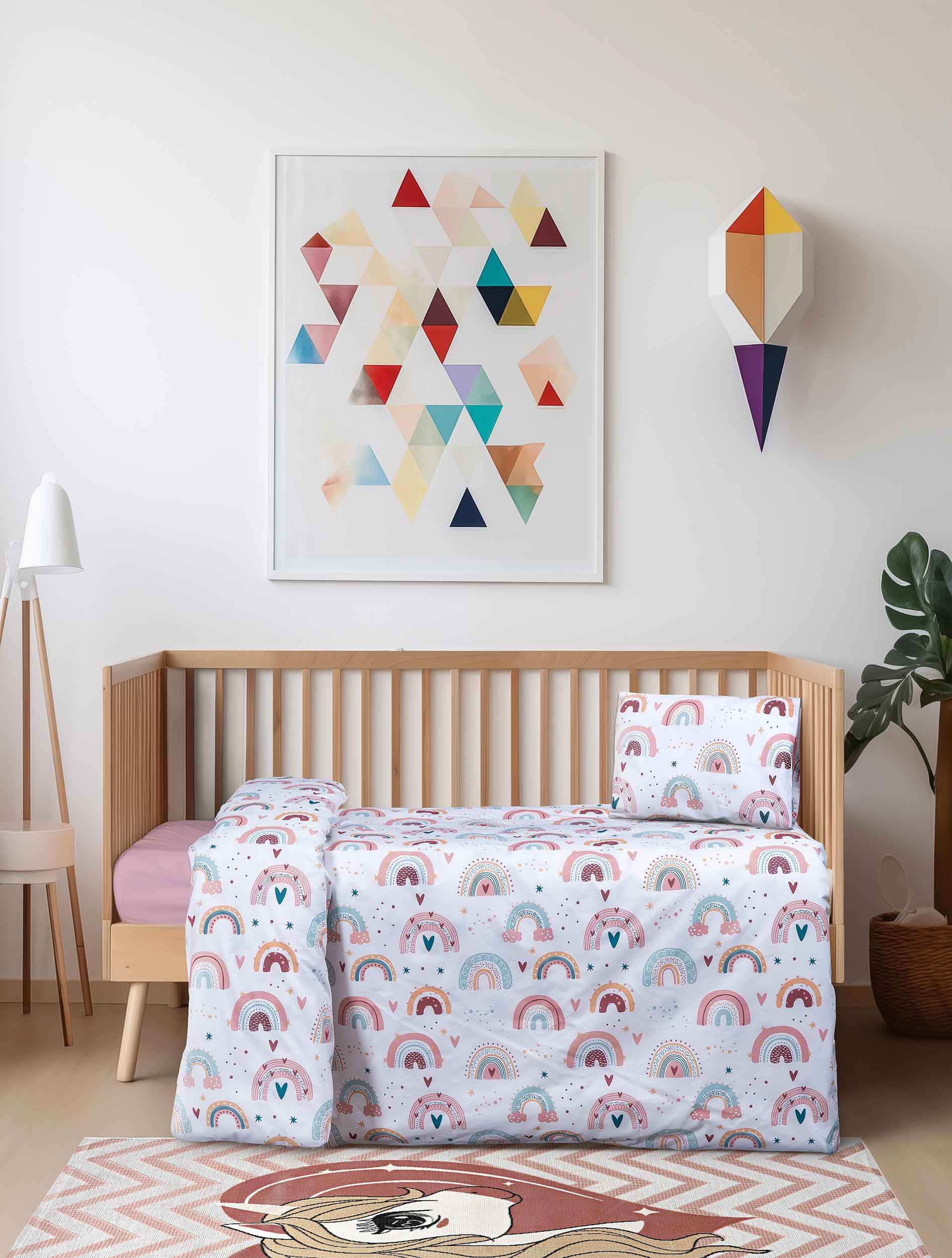 Βρεφικό Σετ Σεντόνια CIRCLEHEART από την εταιρεία Madi