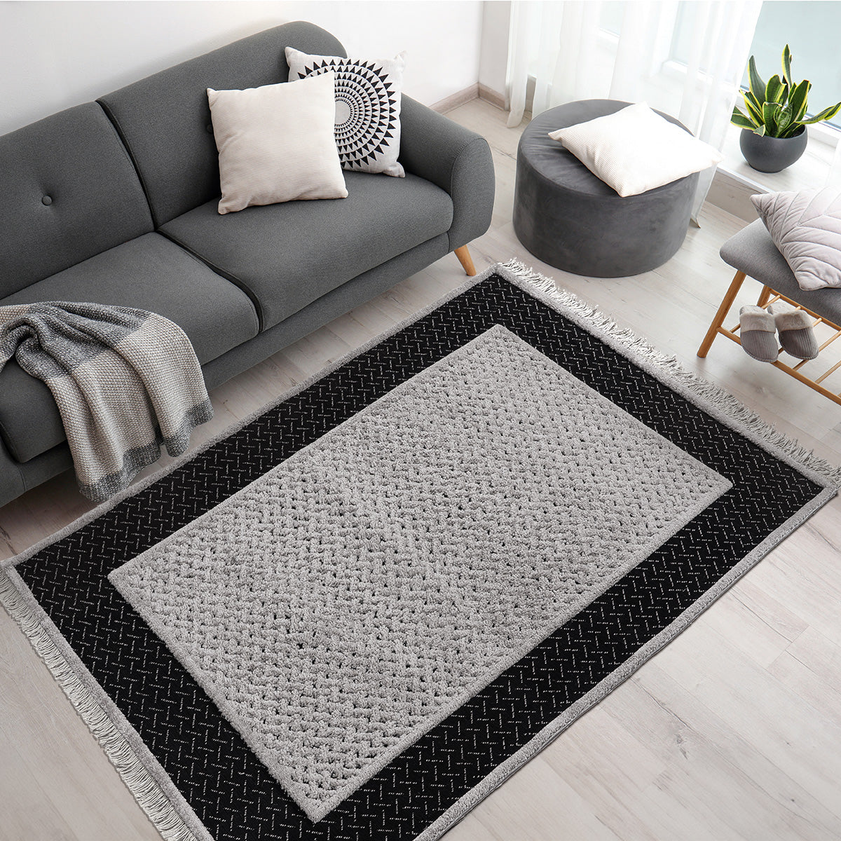 Χαλί Noir Art 9436 200x290 Black Μαύρο 200 x 290 cm από την εταιρεία Beauty Home