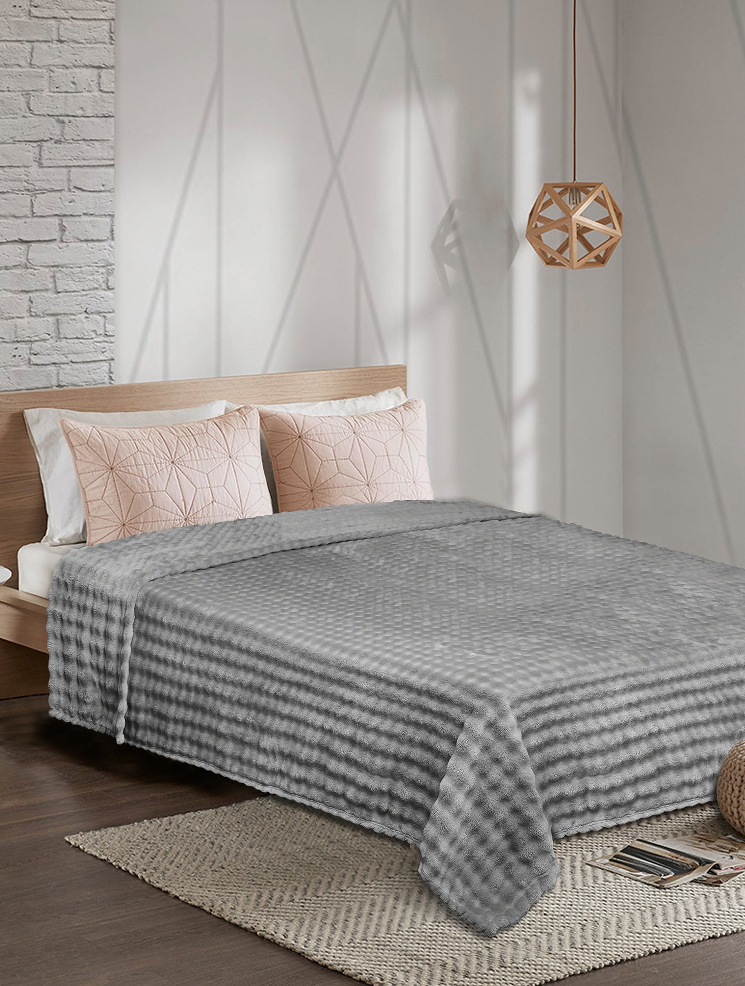 Κουβέρτα Fleece PUFFELLA GREY από την εταιρεία Madi