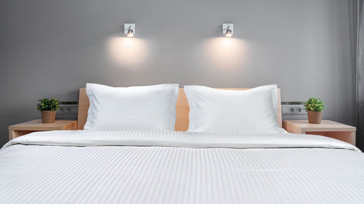 Μαξιλαροθήκη ξενοδοχείου Oxford Ribbon Art Ε1231 230TC Satin Stripe Percal Pennie 70%Cot-30%Pol