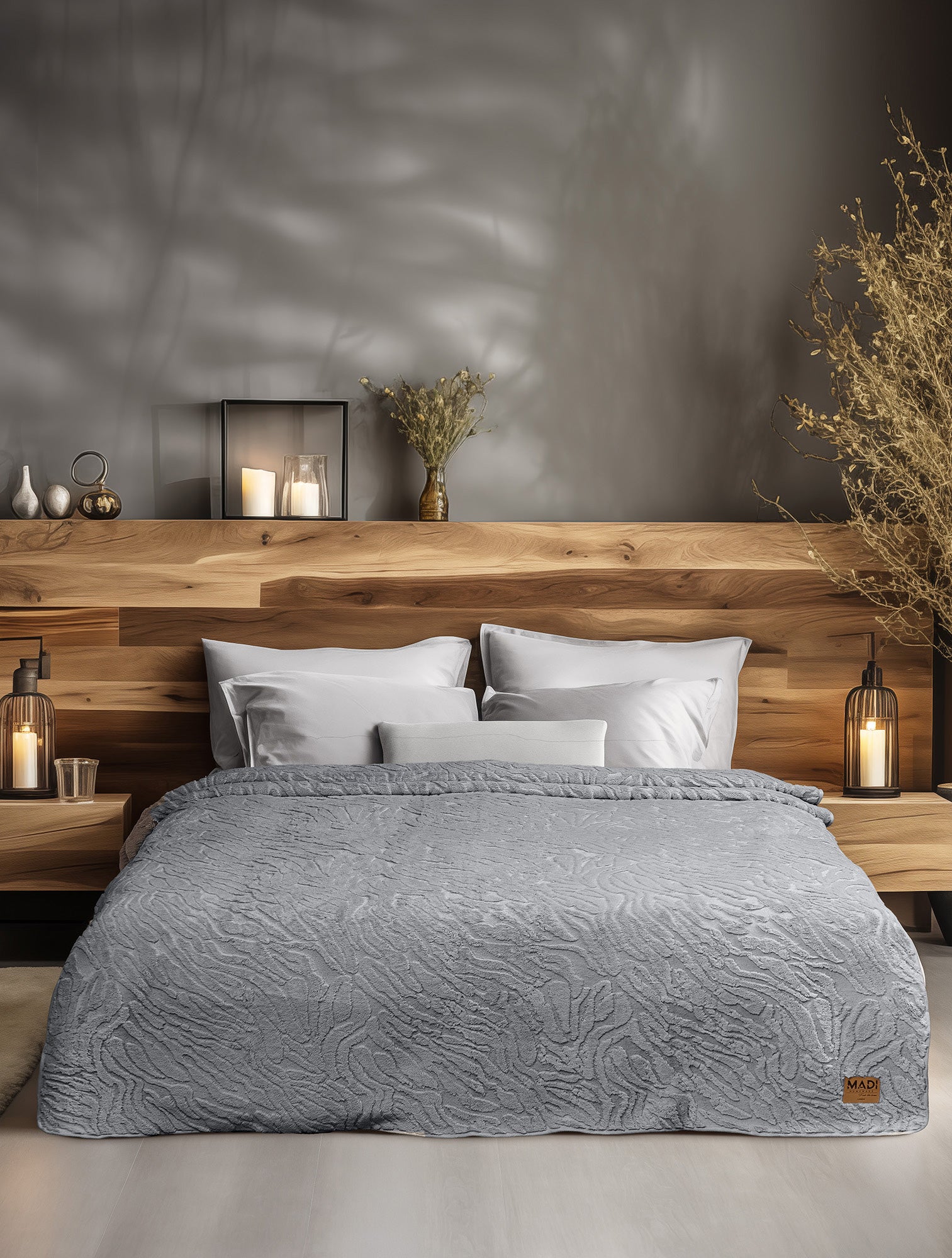 Κουβέρτα γούνινη ZANORIA GREY από την εταιρεία Madi