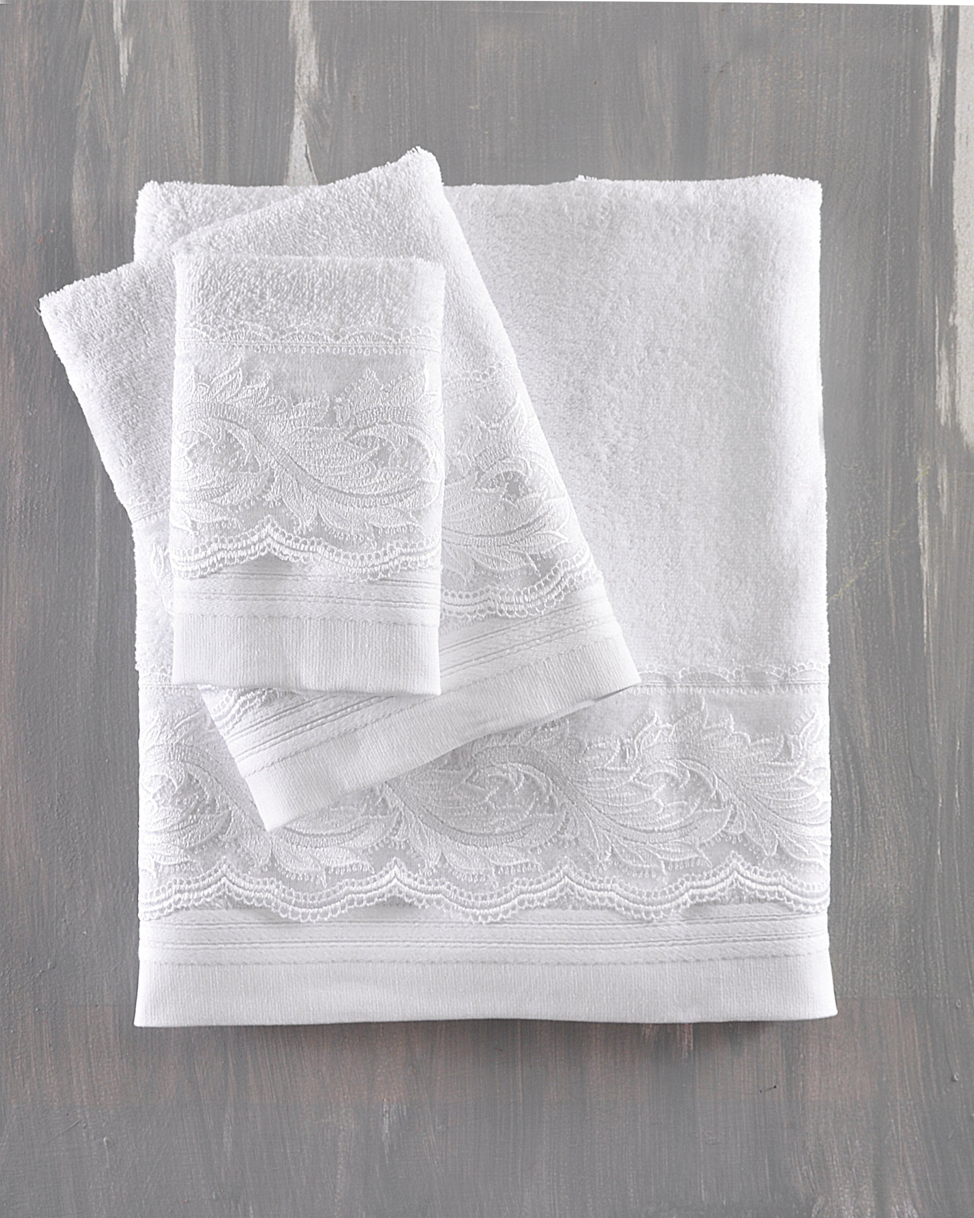REGATA - Σετ πετσέτες 3 τεμ. Σετ 3 Τεμαχίων Σε Κουτί Λευκό 30 x 50, 50 x 90, 80 x 150 από την εταιρεία Rythmos Home