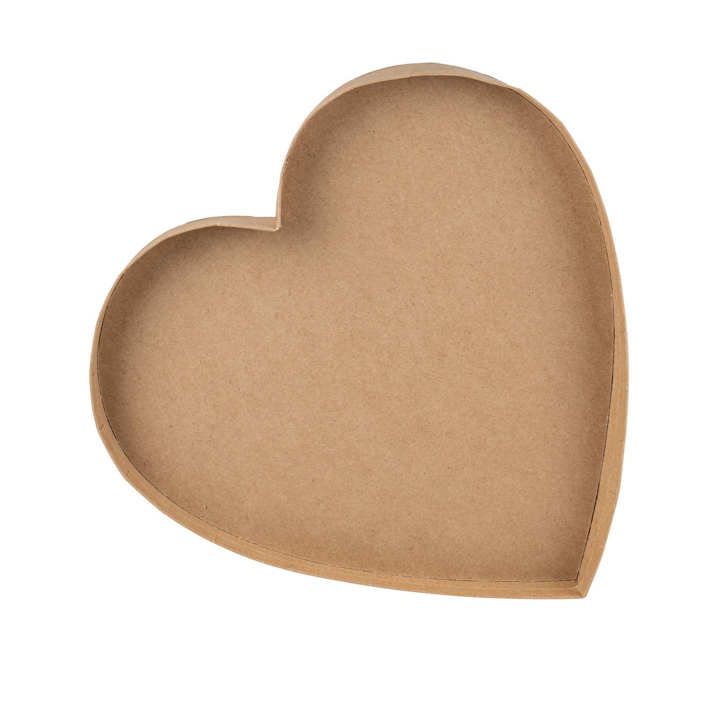 Δίσκος από χαρτόνι kraft σε σχήμα καρδιάς 40x40x4cm – Κατάλληλος για τρόφιμα