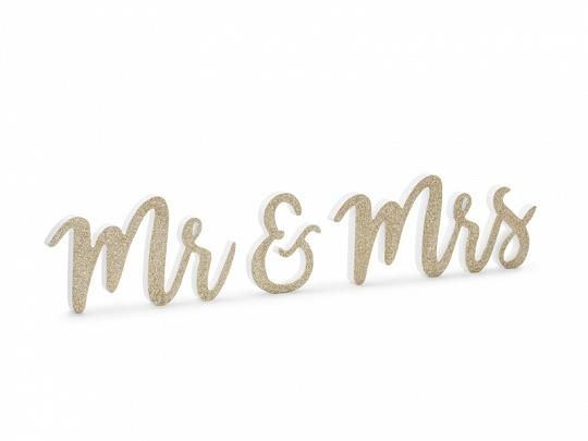 ΞΥΛΙΝΟ ΔΙΑΚΟΣΜΗΤΙΚΟ ΧΡΥΣΟ MR & MRS