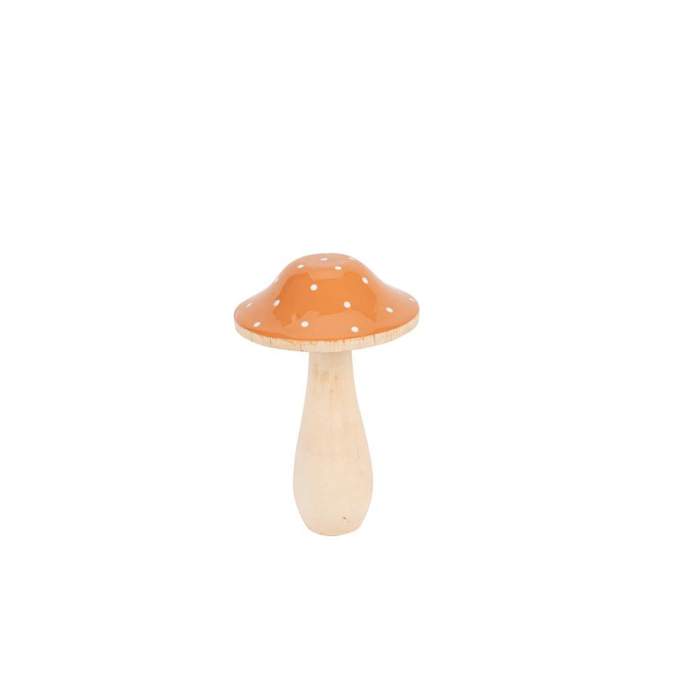 Μανιτάρι πουά ξύλο Με Σμάλτο Ø5.5 x 9 cm