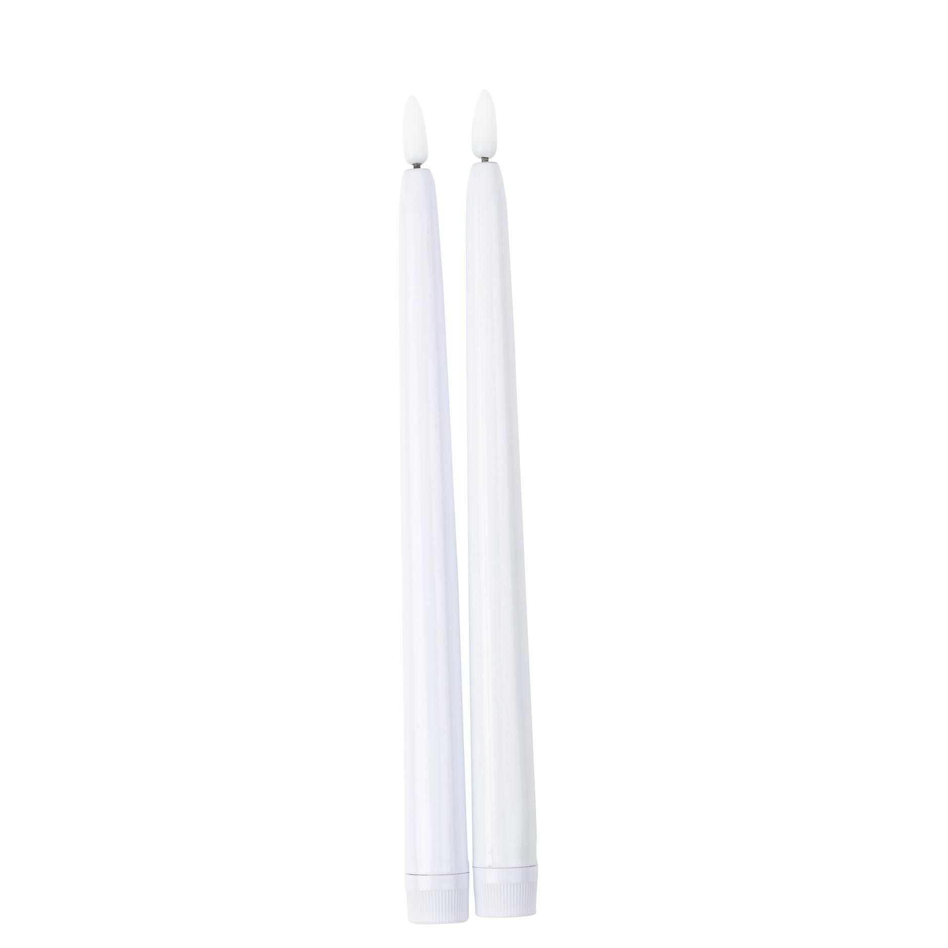 2 Κεριά LED Λευκά 27,5 x 2 CM – 2 Μπαταρίες AA δεν περιλαμβάνονται