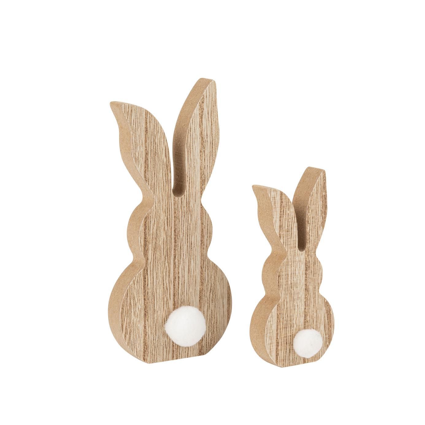 Λαγοί Ξύλινοι 9 -13 CM ΣΕΤ 2 ΤΜΧ