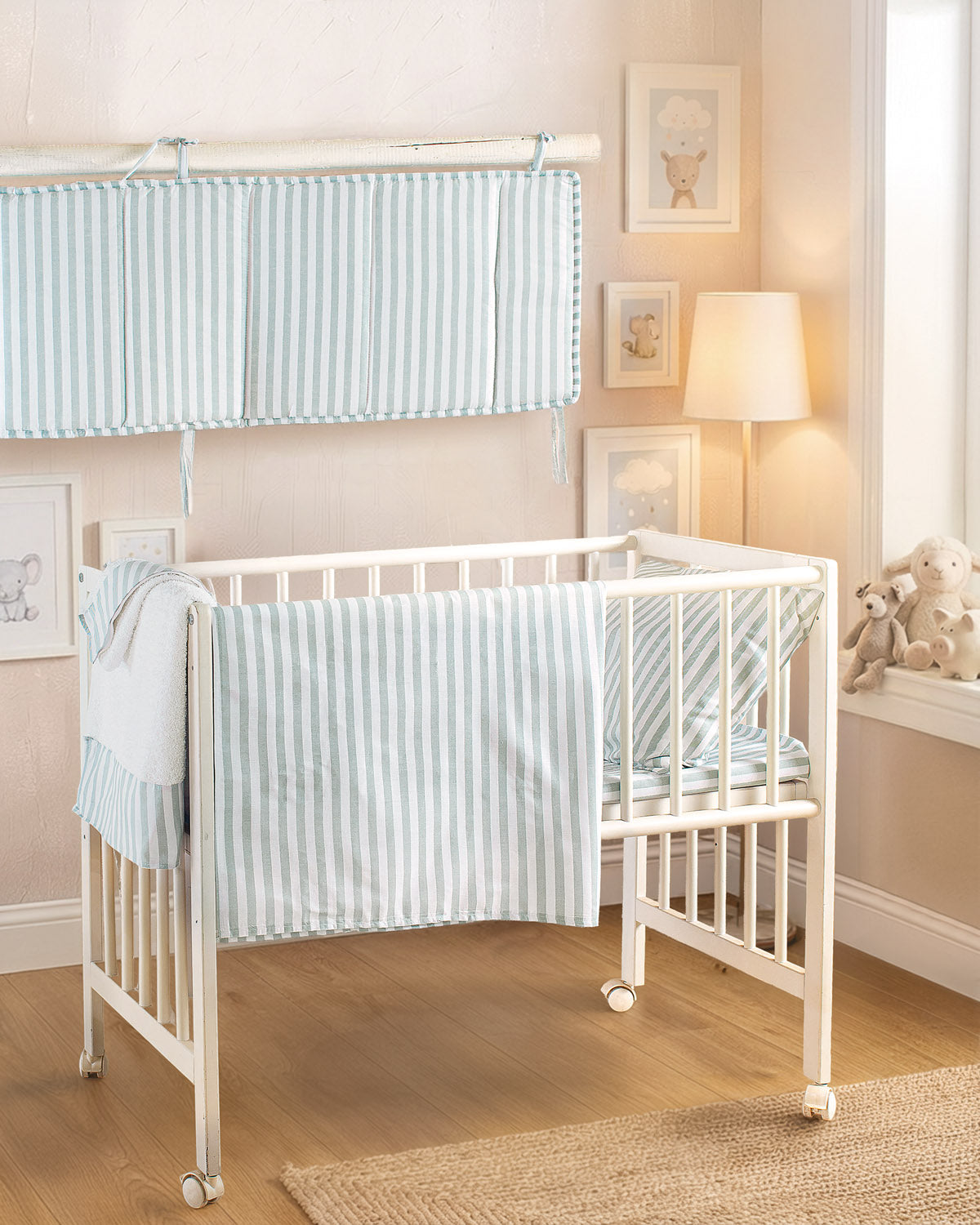 ELOISE Πράσινο - Σεντόνι λίκνου από την εταιρεία Rythmos Home