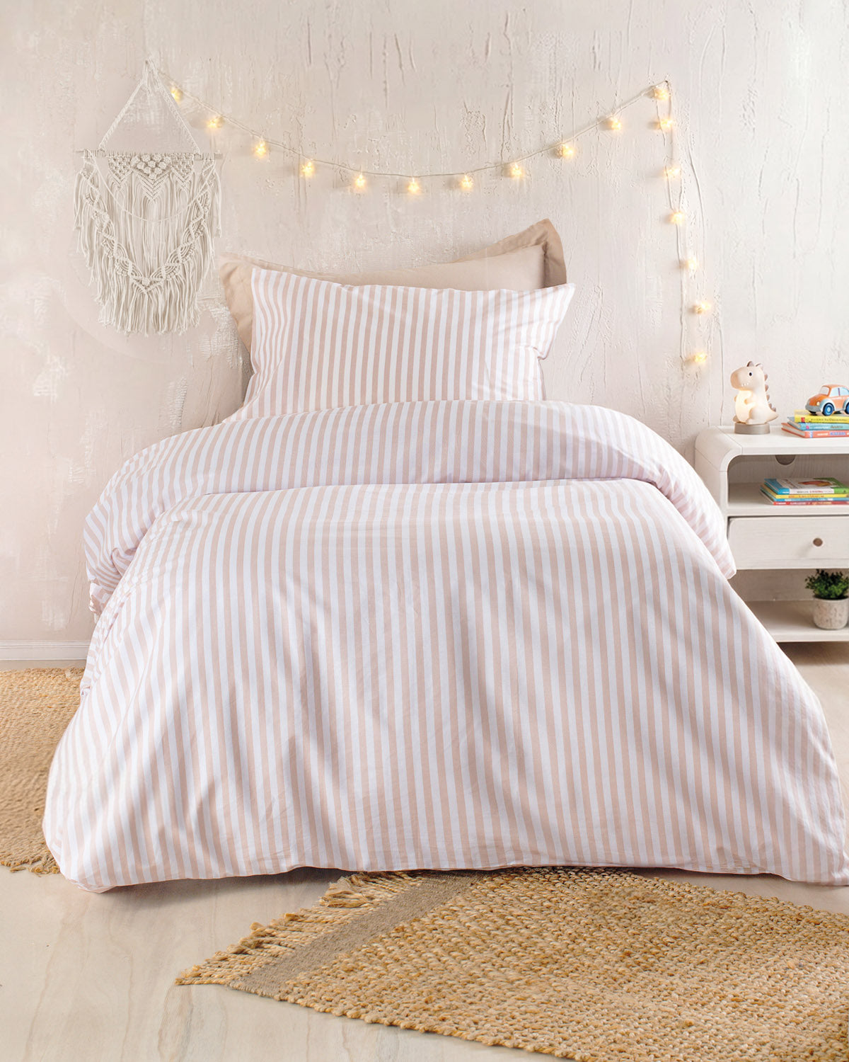 ELOISE Μπεζ - Σετ παπλωματοθήκη παιδική 2 τεμ. Ημίδιπλο Μπεζ 160 x 250 από την εταιρεία Rythmos Home