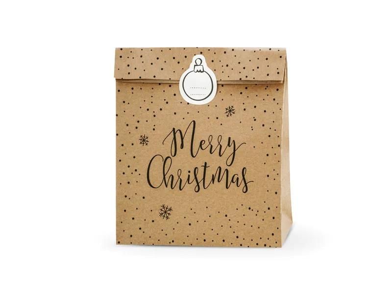 ΣΑΚΟΥΛΑΚΙΑ Merry Christmas, 3 ΤΜΧ 25x11x27cm