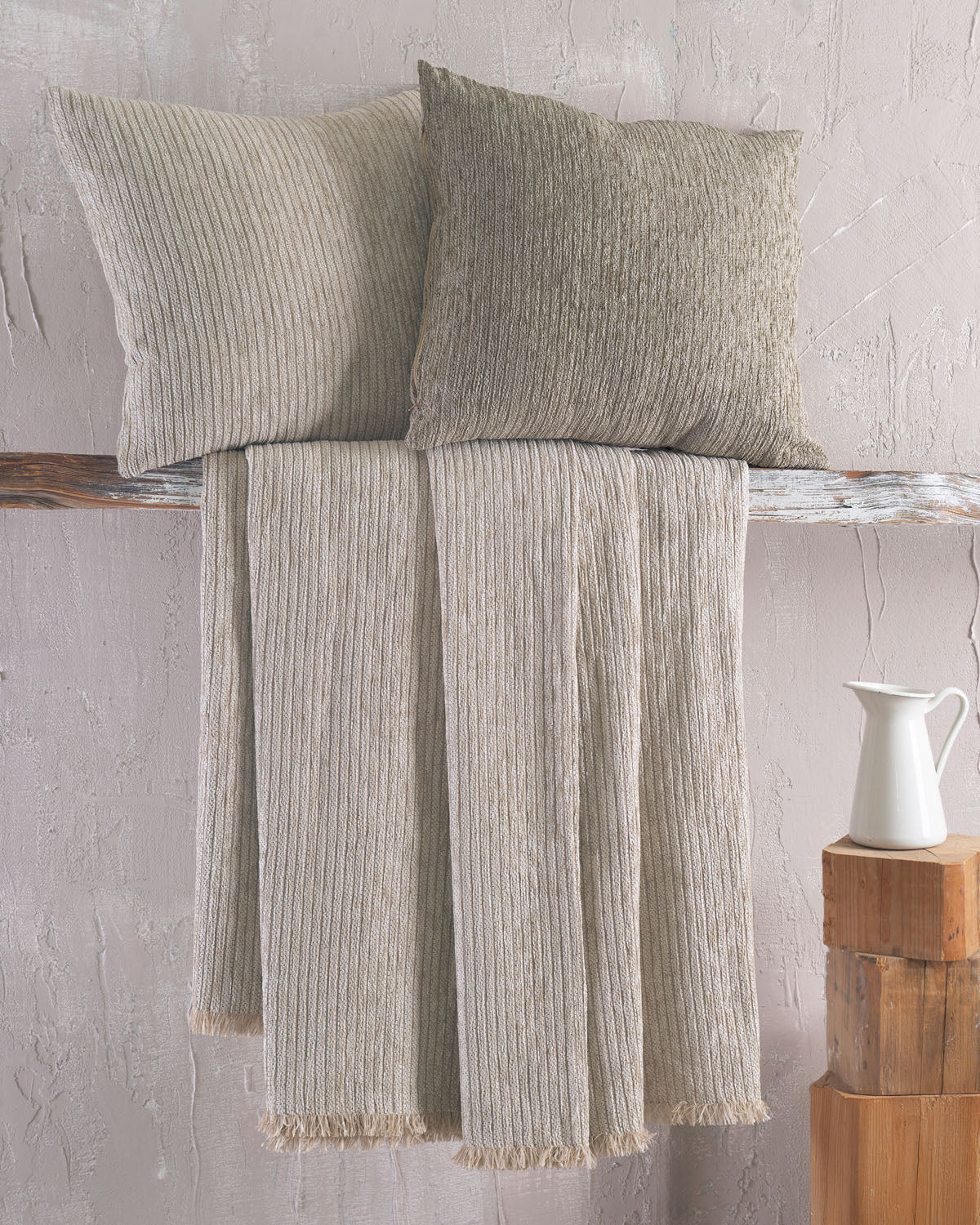 HANSEL Μπεζ Ανοιχτό - Μαξιλαροθήκη από την εταιρεία Rythmos Home