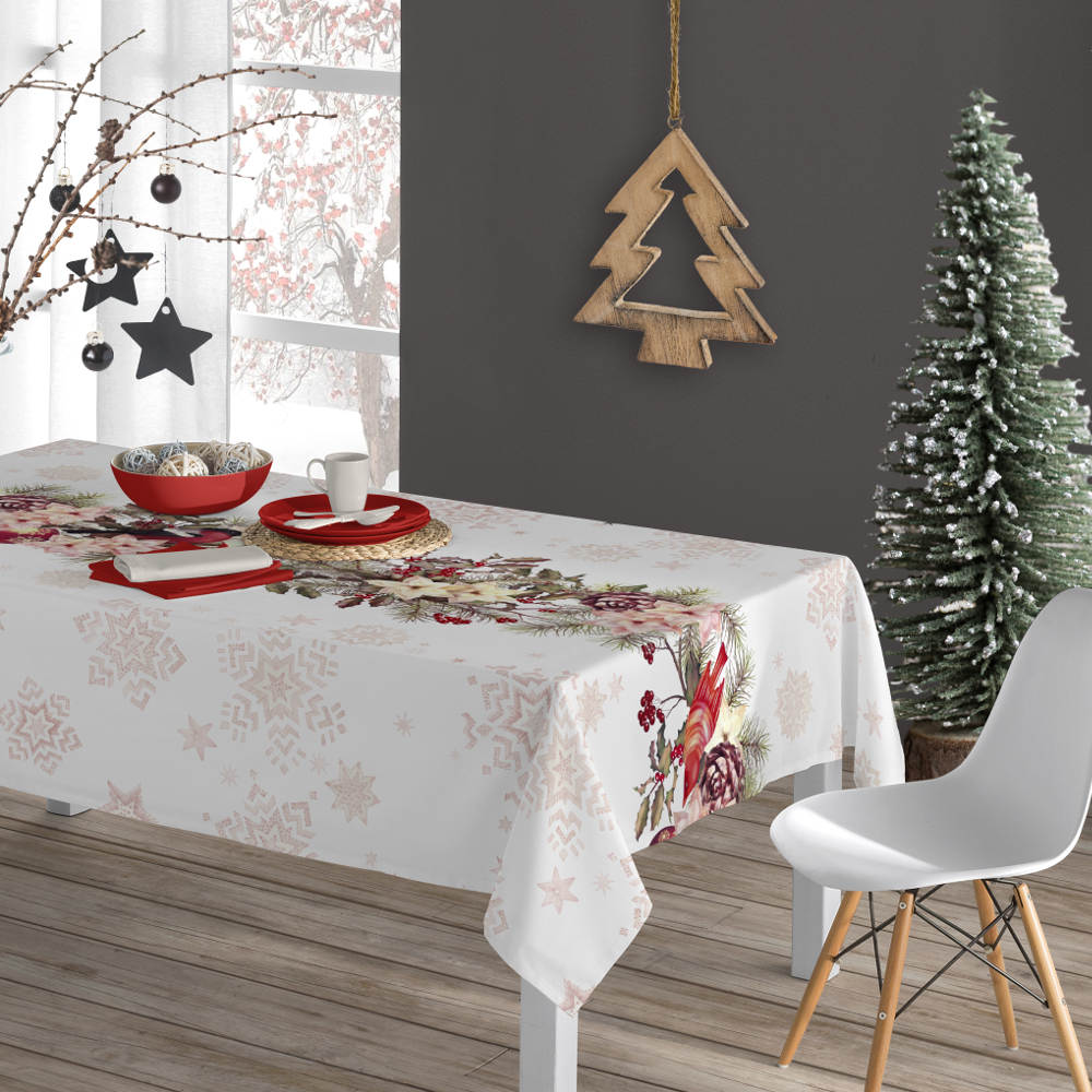Καρέ Χριστουγεννιάτικο Robin από την εταιρεία Borea Home Textiles