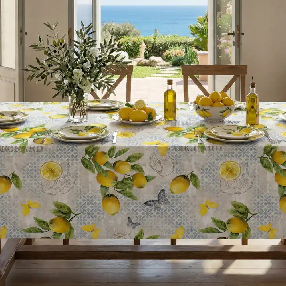 Καρέ Lemons από την εταιρεία Borea Home Textiles