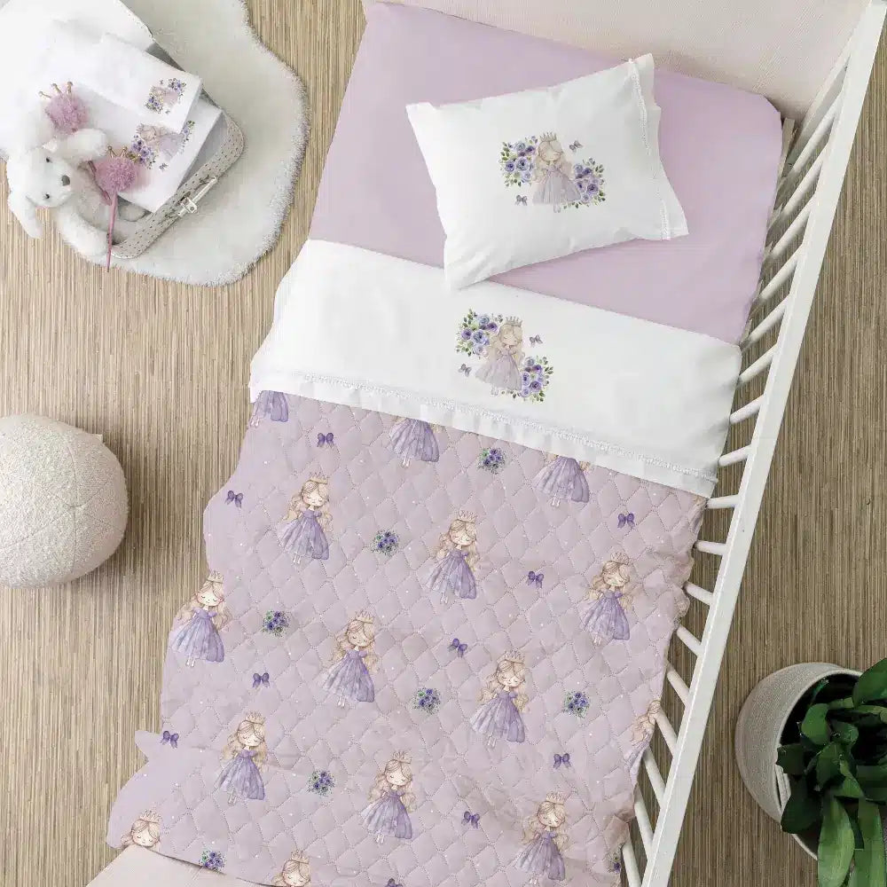 Κουβερλί Κούνιας Lily από την εταιρεία Borea Home Textiles