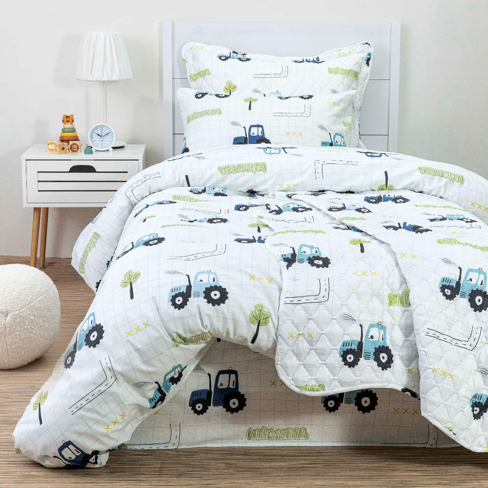 Κουβερλί Σετ Trucky Μονό από την εταιρεία Borea Home Textiles