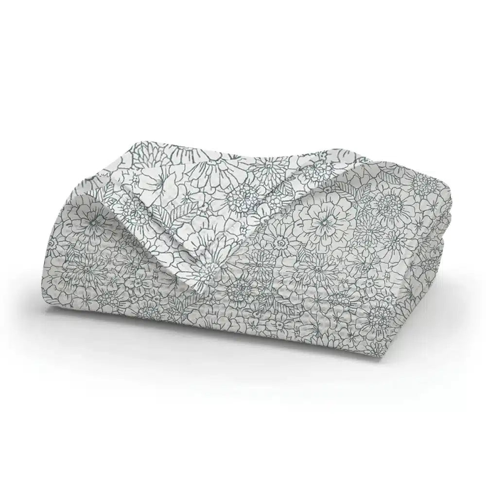 Κουβέρτα Πικέ Bloom Πετρόλ Υπέρδιπλη