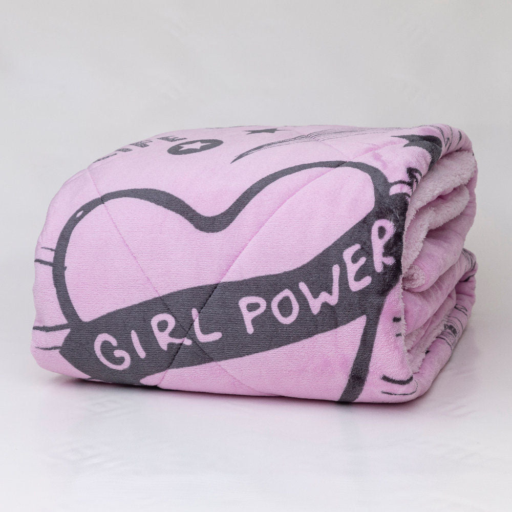 Κουβερτοπάπλωμα Girl Power Μονό Μωβ από την εταιρεία Borea Home Textiles