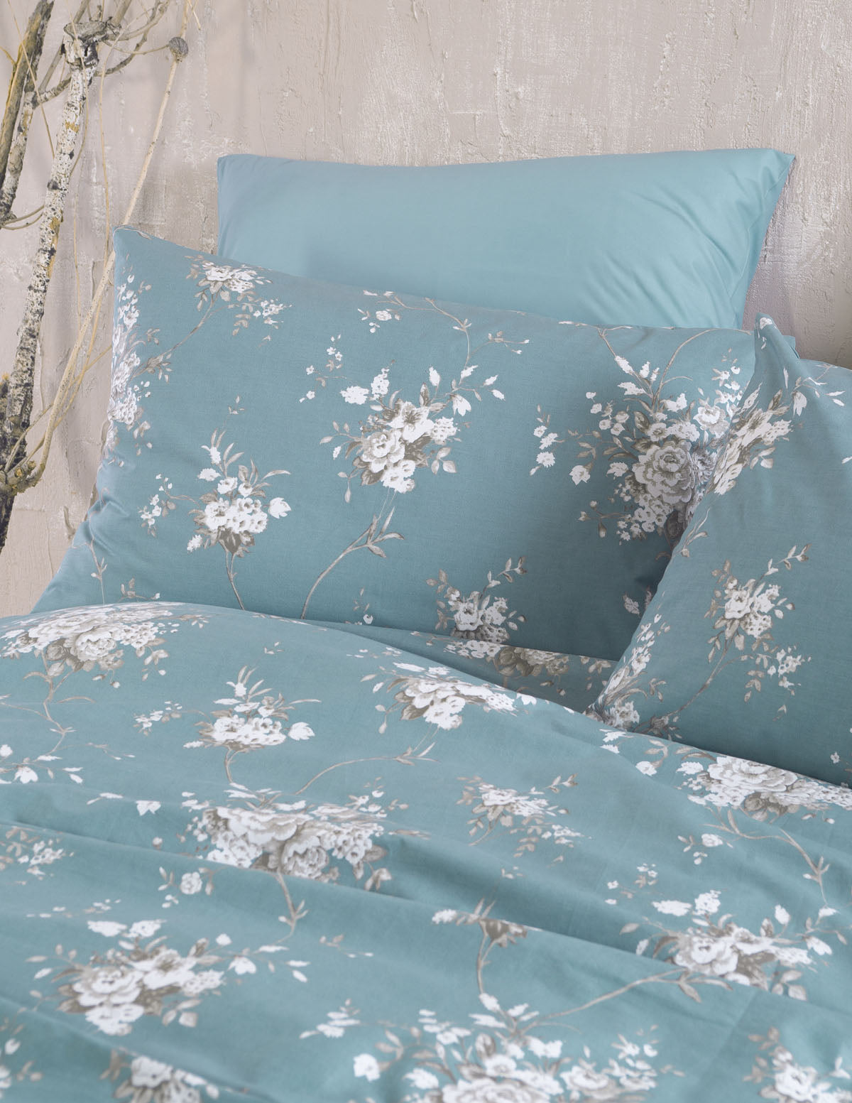 LINIE Μπλε - Ζεύγος μαξιλαροθήκες 50 x 70 Μπλε 50 x 70 από την εταιρεία Rythmos Home