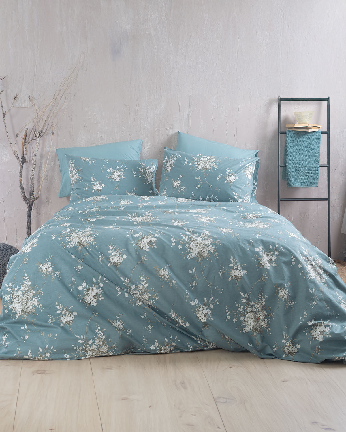 LINIE Μπλε - Σετ παπλωματοθήκη Diva Ημίδιπλο Μπλε 160 x 250 από την εταιρεία Rythmos Home