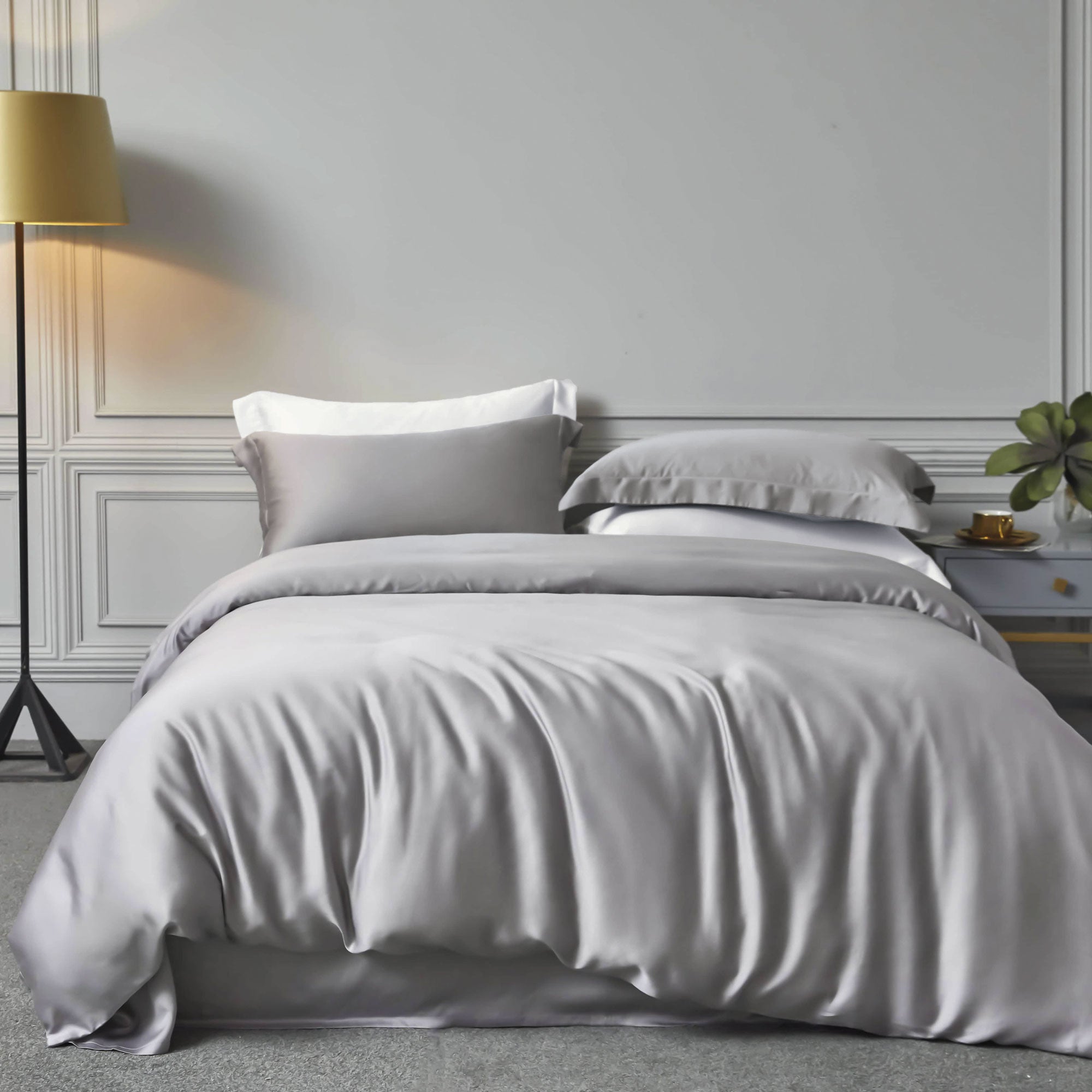 BAMBOO - ΣΕΤ ΜΑΞΙΛΑΡΟΘΗΚΕΣ Γκρι 2X(50 x 70) OXFORD Γκρι 2X(50 x 70) OXFORD από την εταιρεία Rythmos Home