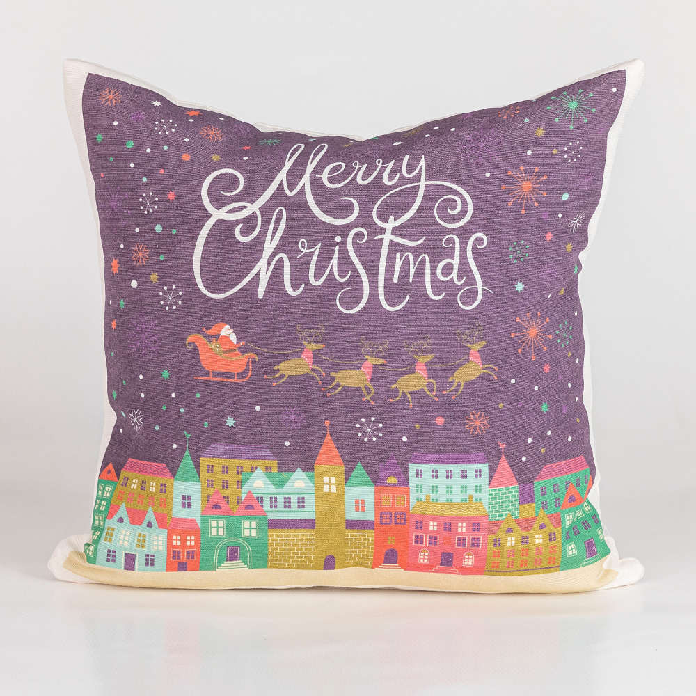 Μαξιλάρι Διακοσμητικό Χριστουγεννιάτικο Printed Σχέδιο 117 από την εταιρεία Borea Home Textiles