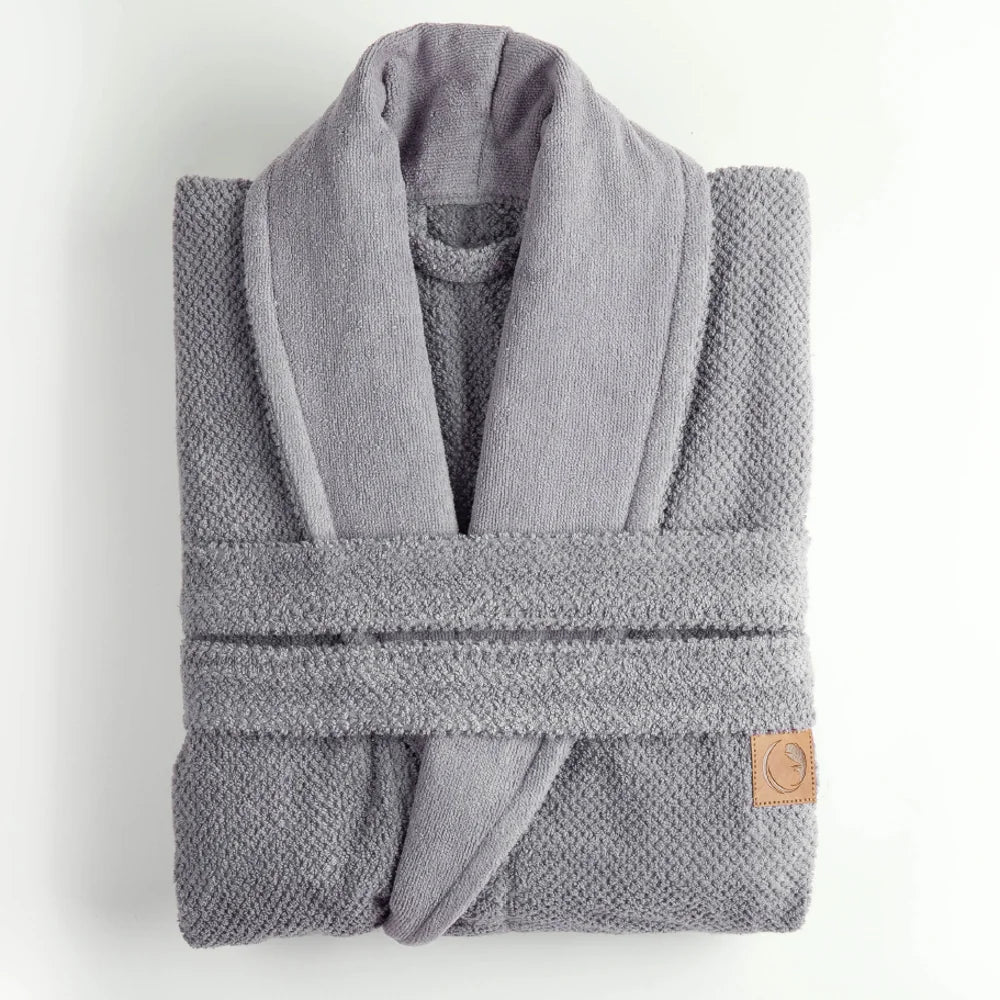 Μπουρνούζι Ενηλίκων Με Γιακά Lava Γκρι από την εταιρεία Borea Home Textiles