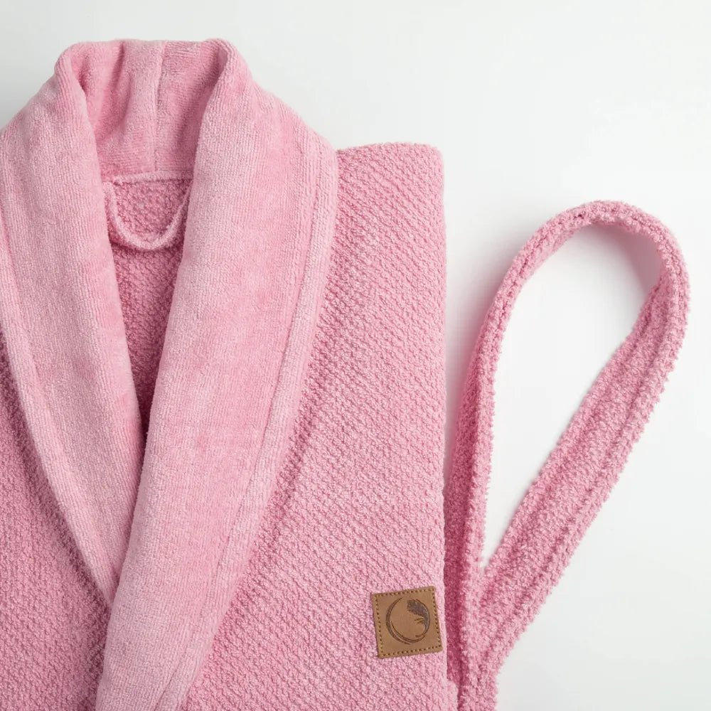 Μπουρνούζι Ενηλίκων Με Γιακά Lava Ροζέ από την εταιρεία Borea Home Textiles