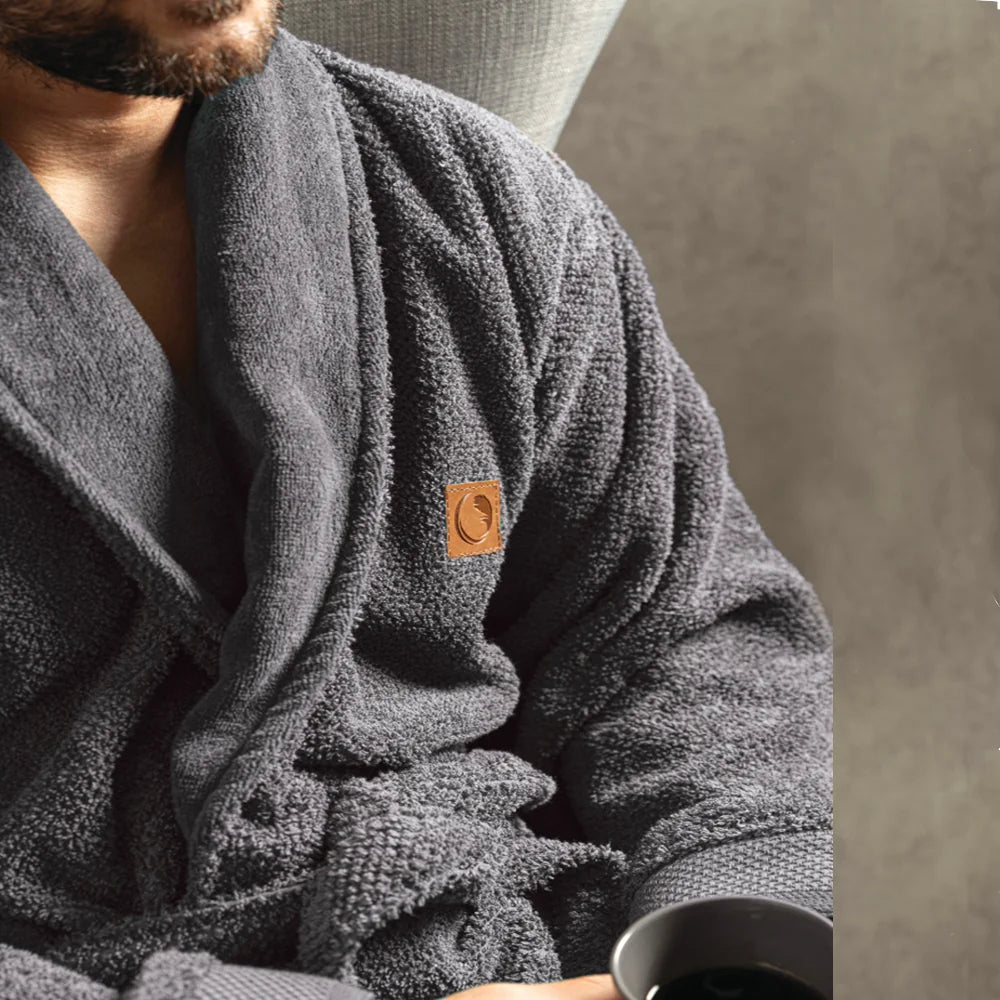 Μπουρνούζι Ενηλίκων Με Γιακά Lava Μέντα από την εταιρεία Borea Home Textiles