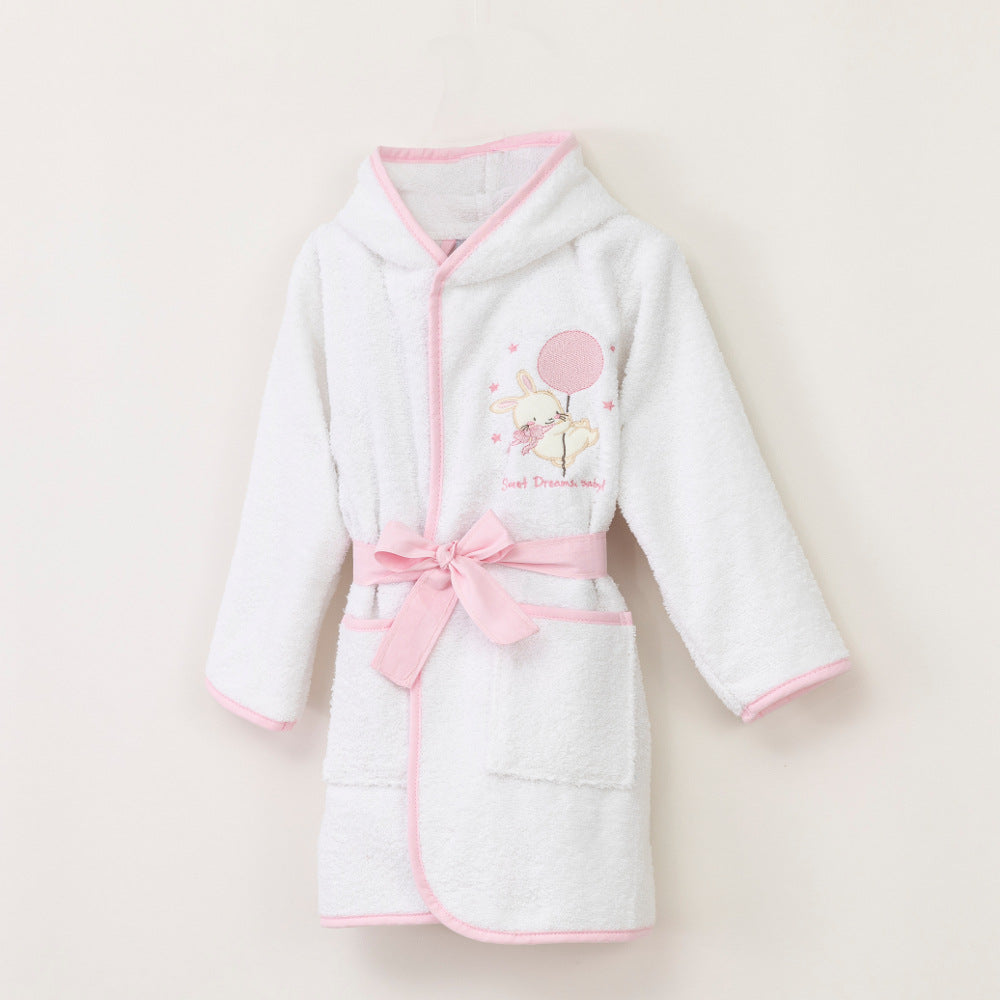 Μπουρνούζι Βρεφικό Sweet Dreams Baby Λευκό-Ροζ από την εταιρεία Borea Home Textiles
