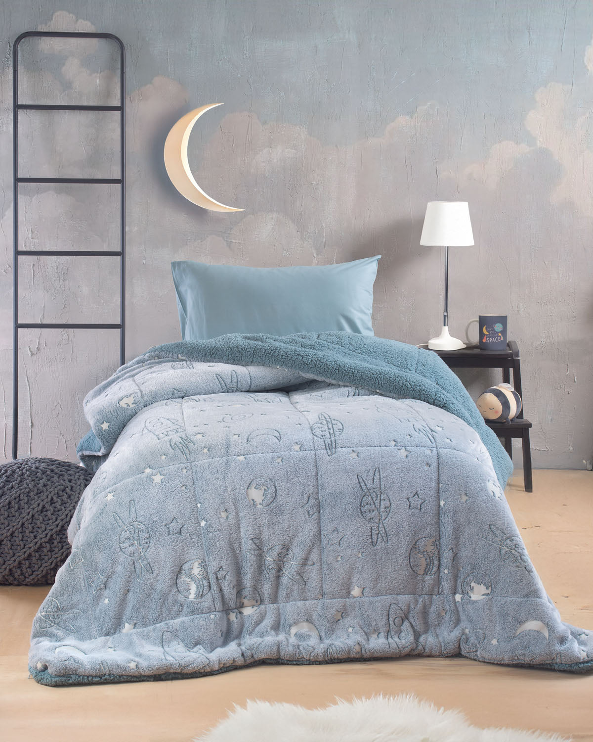 ODDITY - Κουβερτοπάπλωμα παιδικό LUMINUS (flannel fleece) Ημίδιπλο 160 x 220 από την εταιρεία Rythmos Home