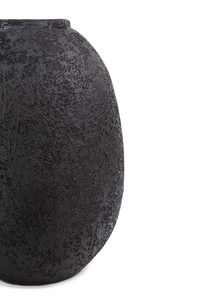 Κεραμικό Διακοσμητικό Βάζο Siso Nic Black Spot Gray Large (27x27x40) Soulworks 0630058 από την εταιρεία SOULWORKS