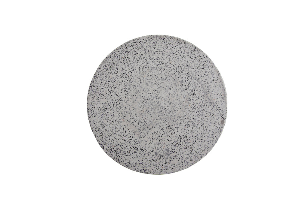 Σκαμπό Biella Terazzo Grey Black (35x35x44) Soulworks 0800001 από την εταιρεία SOULWORKS