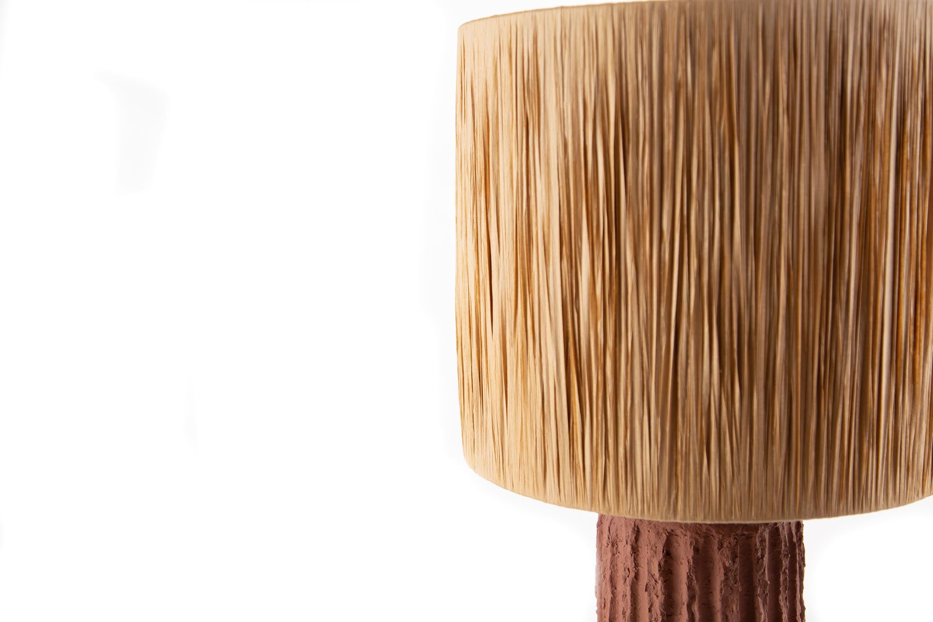 Επιτραπέζιο Φωτιστικό Brava Raffia Terracotta (36x36x60) Soulworks 0880003 από την εταιρεία SOULWORKS