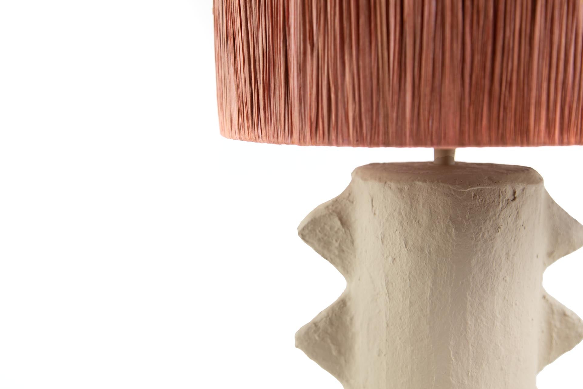 Επιτραπέζιο Φωτιστικό Miela Raffia Beige Terracota (34x34x52) Soulworks 0880005 από την εταιρεία SOULWORKS