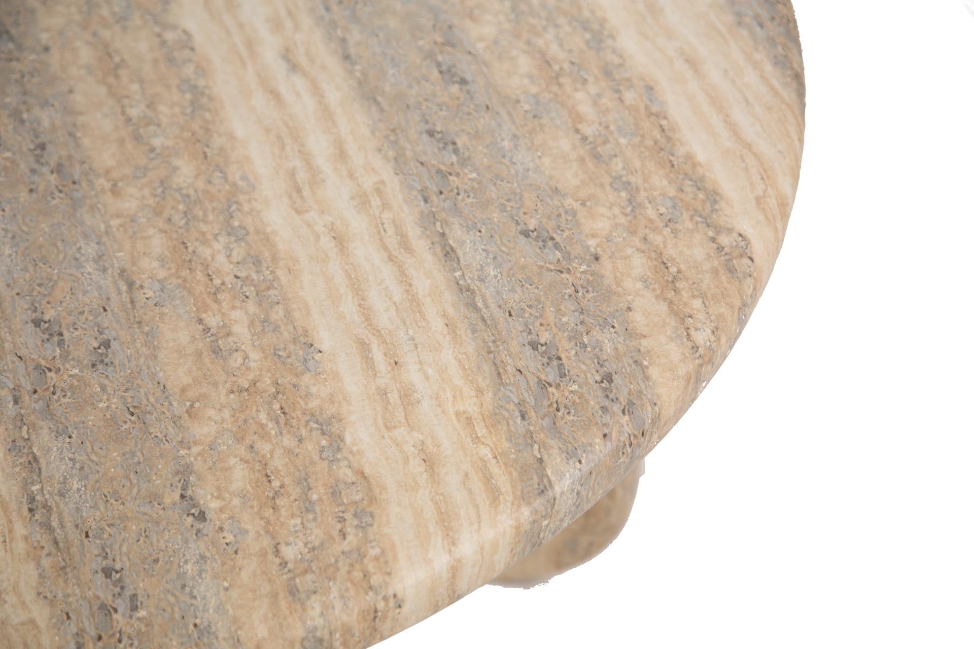 Τραπέζι Καθιστικού Frey Travertine (91x91x38) Soulworks 0910011 από την εταιρεία SOULWORKS